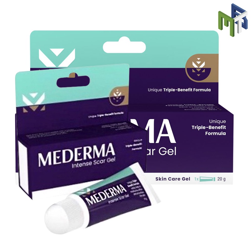 โฉมใหม่/เก่า ก็ตัวยาเดียวกัน รักษาแผลเป็น+รอยดำจากสิว+แผลผ่าตัด MEDERMA INTENSE GEL 10g. [27658 16402]