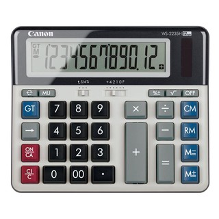 เครื่องคิดเลข สีเทา Canon WS-2235H Canon gray calculator WS-2235H