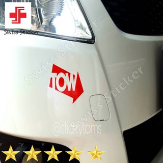 สติกเกอร์ลากจูง (ประเภท A) สําหรับตะขอลากจูงรถแข่ง สไตล์ JDM Cool