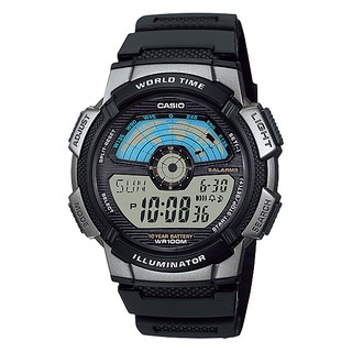 Casio นาฬิกาข้อมือผู้ชาย สายเรซิ่น รุ่น AE-1100W-1AVDF