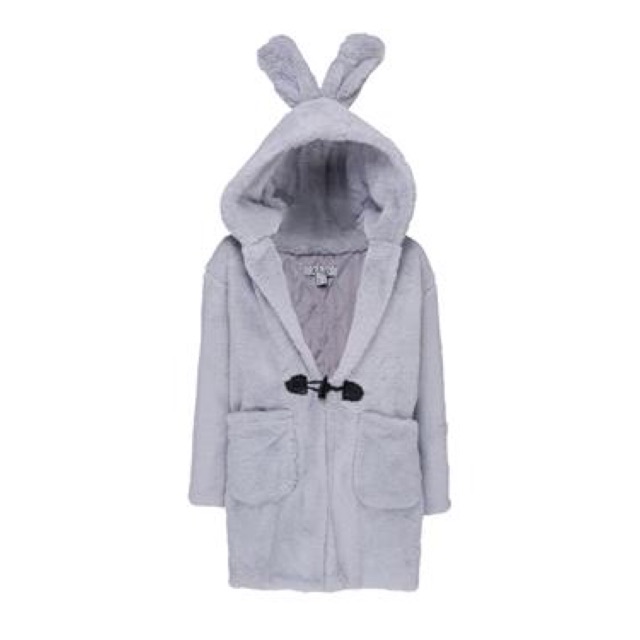 ส่งต่อ เสื้อโค้ทกันหนาว ESP สีเทา หูกระต่าย แท้100% (ราคาป้าย 3595)