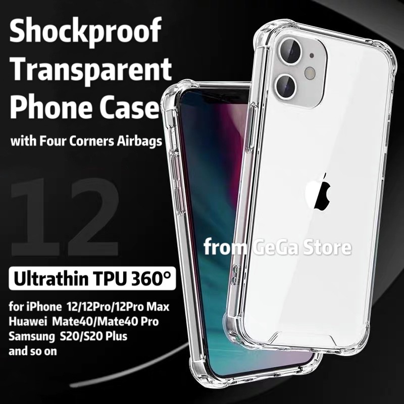 Apple Shockproof Transparent Phone Case iPhone 12 Case iPhone 12 Pro/12 Pro Max Case (11/11 Pro/11 Pro Max/Xs/XR/Xs Max)