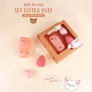 Set kitten puff nee ni coo