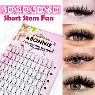 Abonnie 6D SHort Stem พรีเมด วอลลุ่ม แฟน 0.07 d ขนตางอน ถาด ขนมิงค์ ต่อขนตา อุปกรณ์เพื่อความงาม แต่งหน้า