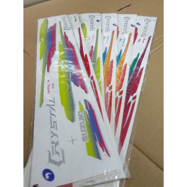 สติ๊กเกอร์ติดรถ รุ่นคริสตัล RC110 Crystal