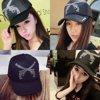 Cap_Gun หมวกแก็ป ติดเพชร Hat ราคาถูก พร้อมส่ง