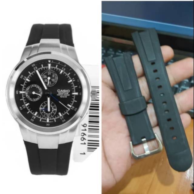 Hitam Casio EDIFICE EF305 EF-305 EF 305 WATCH STRAP สีดํา