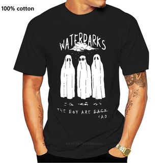 [100% Cotton] เสื้อยืด ผ้าฝ้าย พิมพ์ลาย Waterparks The Are Sad สีดํา OHjodn32ILgeab83