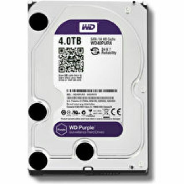 ฮาร์ดดิส WD 4 TB SATA-III Purple (64MB)