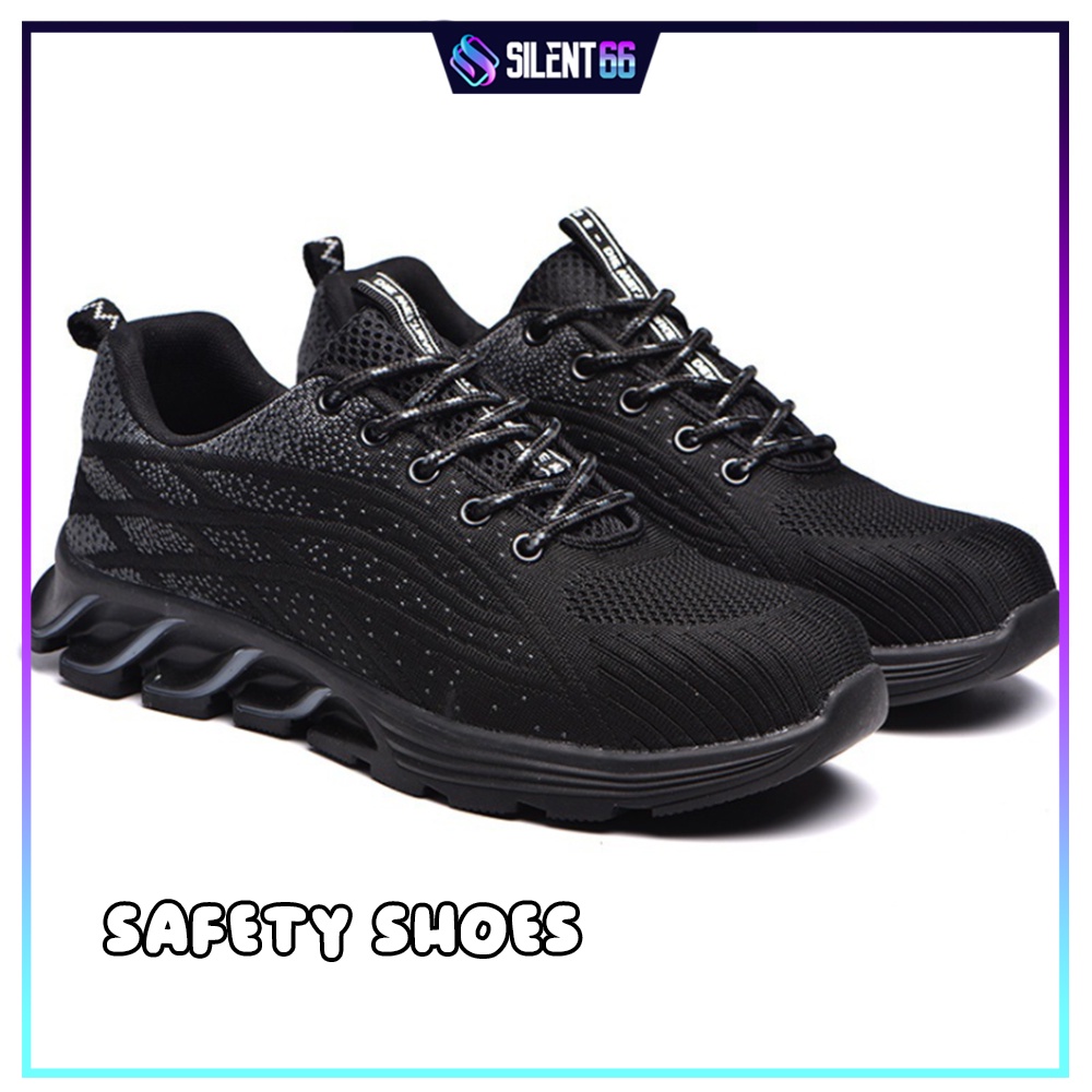 รองเท้าเซฟตี้แฟชั่น Kasut Keselamatan Heavy Duty Saftyshoes รองเท้านิรภัย - AMOS