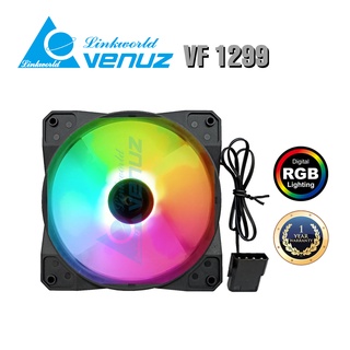 VENUZ Fan Case 120mm VF 1299 Fixed Lumina Rainbow Fan with B4P - Black