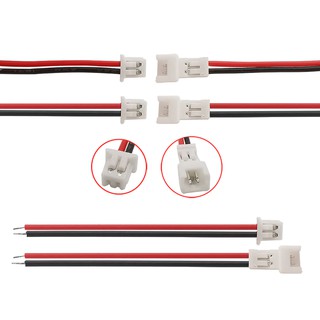 1.25 Micro JST 1.25mm 2 Pin Male Female Plug Jack with Wire Cable Length 15CM AWG28 JST Connectors 2P (ตัวผู้+ตัวเมีย)