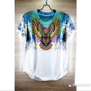 เสื้อยืดพิมพ์ลายนก 3D Bangkok Thailand นําเข้านําเข้า Marcelo Burlon Distro