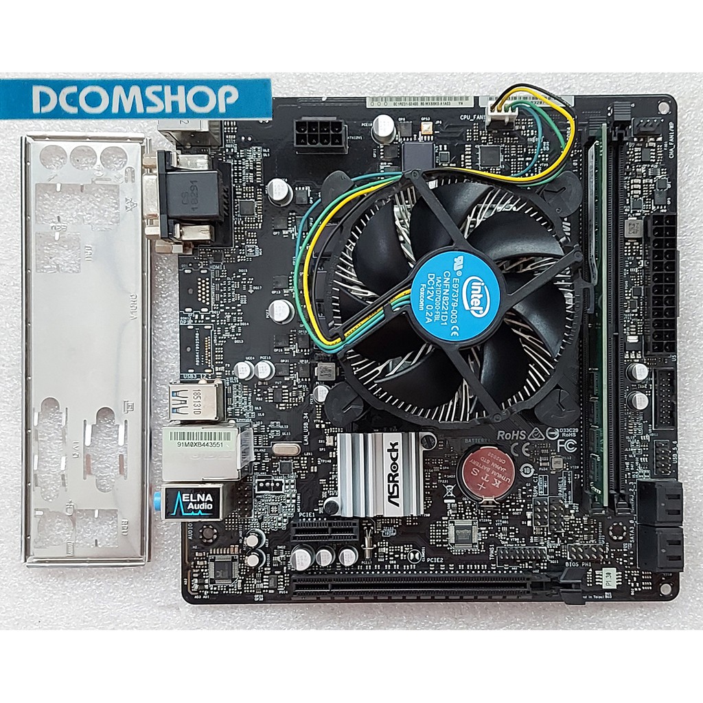 ชุดซีพียูพร้อมเมนบอร์ด CPU i7 8700 + MB Asrock H310CM-DVS + RAM 8GB