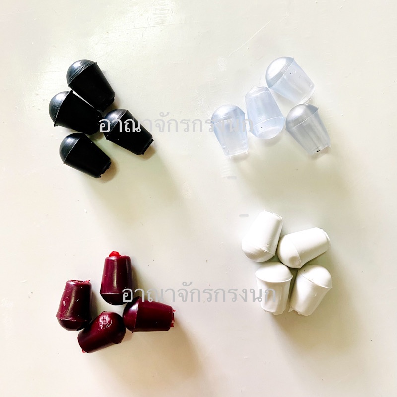 ตุ้มยางกันลื่นกรงนกหัวจุก ยางรองขากรงนกปรอทจุก ตีนยางกรงนกกันกระแทก  1 ชุด 4 ชิ้น - รูปที่ 2