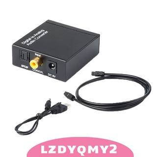 [ราคาจำกัดเวลา] Digital to Analog Audio Converter Optical Coaxial Toslink SPDIF RCA R/L AUX