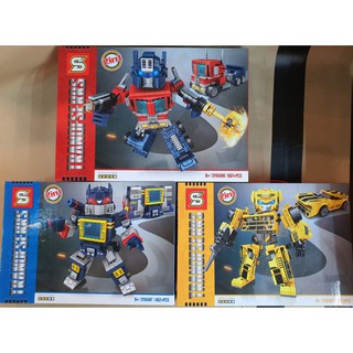 ตัวต่อเลโก้ SY 6486 - 6488 ชุดTRANSFORMERS มีมาให้เลือก 3 แบบ 2in 1