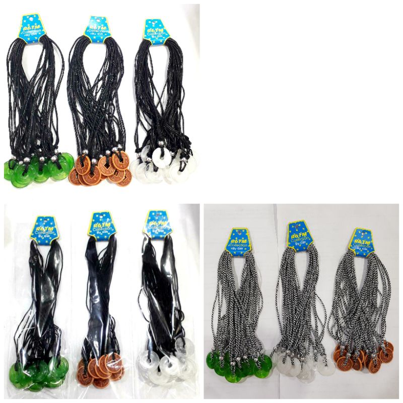 เลียนแบบหยกเหรียญสร้อยคอเชือกโหล 12 ชิ้นชาติพันธุ์ PRD ขายส่ง