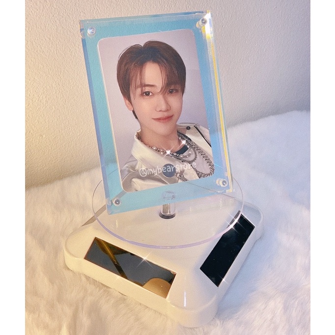 แท่นหมุนโชว์สินค้า แบบใส่แบต ถ่าน และ พลังงานแสงอาทิตย์ Solar cell 360 องศา ถาดหมุน แท่นโชว์สินค้า ราคา ถูกที่สุด ดีลบีเคเค แกลเลอรีภาพที่ 8