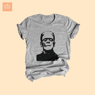 แฟรงเกนสไตน์ เสื้อยืดลาย Frankenstein แนวเรโทร เสื้อยืดแฟชั่น เสื้อยืดวัยรุ่น ไซส์ S - XXL