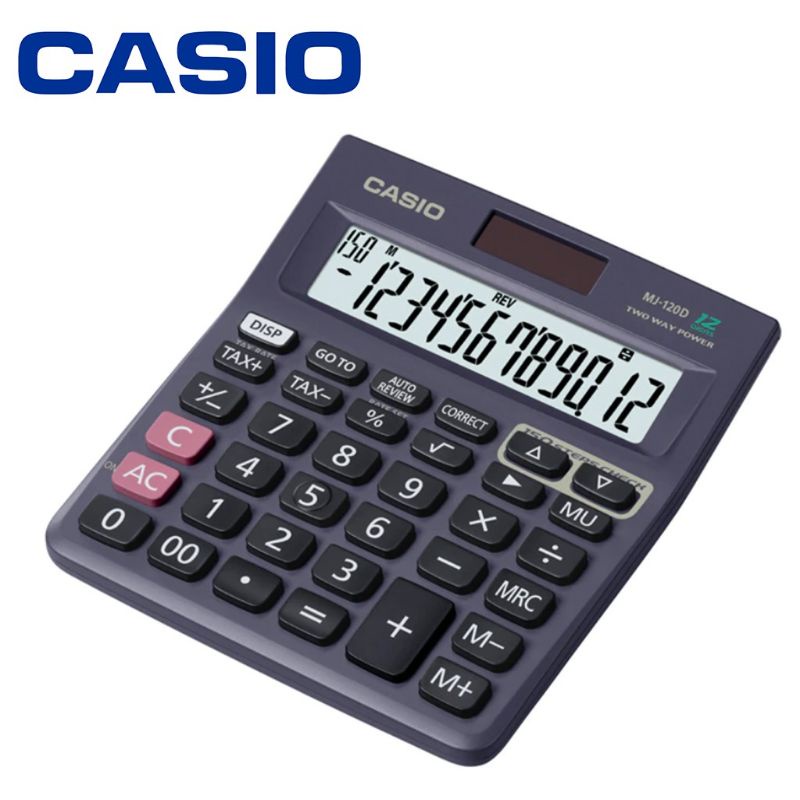 แท้ !!!! 100% casio เครื่องคิดเลข รุ่น MJ-120D-W (ของใหม่)