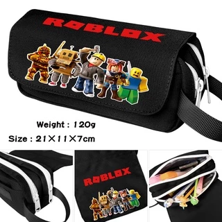 Roblox กล่องดินสอ ผ้าแคนวาส ลายการ์ตูนเกม มีซิป แบบพกพา สําหรับเด็กนักเรียนผู้ชาย และเด็กผู้หญิง