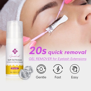 Genielash 10ml Rapid Gel Remover สําหรับขนตา 20 วินาทีถอด La…