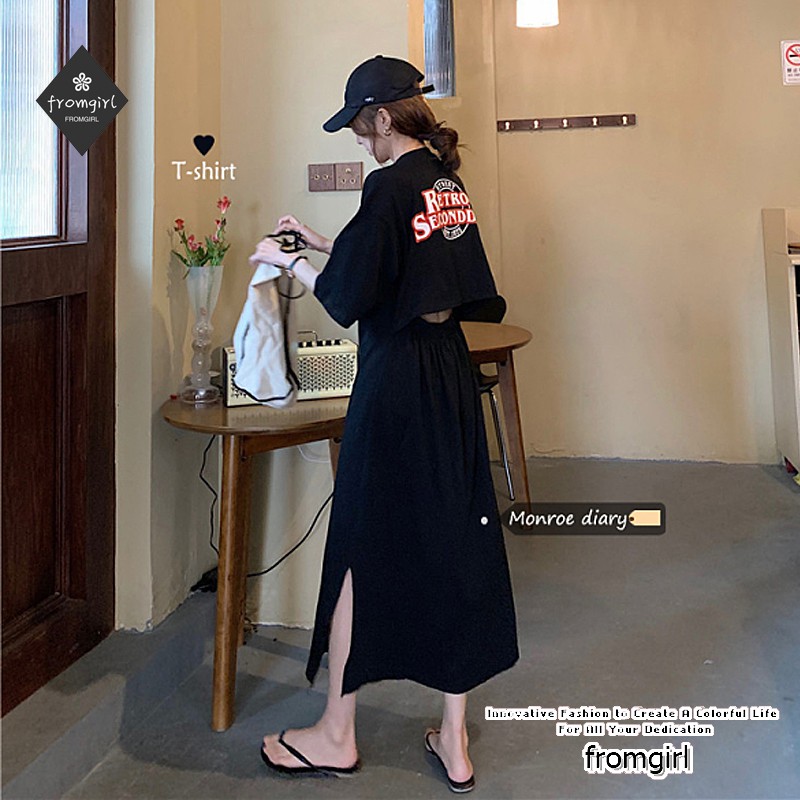 ชุดเดรสแขนยาวคลุมด้วยผ้าสไตล์ฤดูใบไม้ผลิใหม่! ! แฟชั่นเกาหลีชุดเดรสลำลองสีทึบหลวม