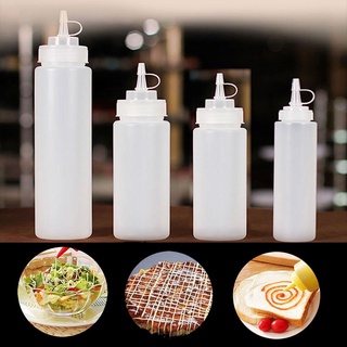 ขวดบีบ PEหนา ขวดซอส ขวดใส่ซอส มีฝาปิด ขวดบีบซอส 250/360/450/650/800ML Sauce bottle