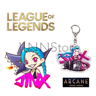 JINNStore เกม League of Legends รูป Amumu Lee Sin Jinx Akali Khada Jhin คอสเพลย์ LOL Arcane อะคริลิคพวงกุญแจผู้ชายผู้หญิง Key คอลเลกชันคริสต์มาสของขวัญ