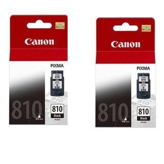 ตลับหมึกดำ CANON PG-810 BK 2 ชิ้น For Canon : Pixma IP2770 / IP2772 / MP245 / MP258 / MP268 / MP276/ MP287/ MP486 / MP49