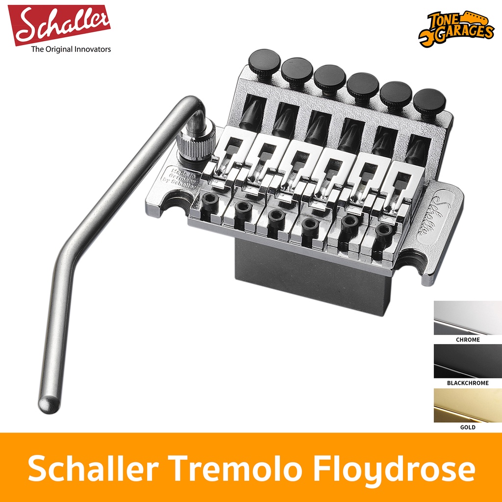 Schaller Tremolo Floydrose with R2 Lock Nuts Block 37mm ชุดคันโยก ฟรอยโรส Made in Germany