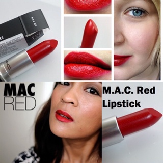 Beauty-Siam แท้ทั้งร้าน !! แบ่งขายลิปสติก MAC LIPSTICK สี M.A.C RED  แบ่งขายใส่กระปุก แถมแปรงทาลิปฟรี แท้100%