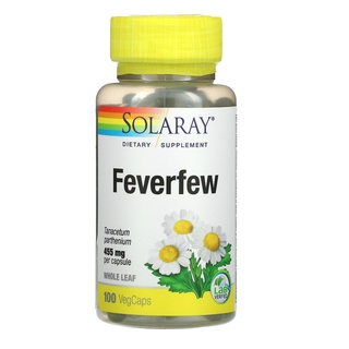 Solaray, Feverfew, 455 mg, 100 VegCaps