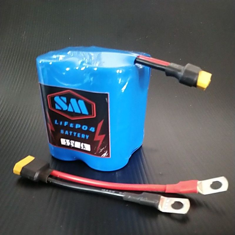 แบตเตอรี่​ลิเธียม​ฟอสเฟต​ LiFePo4​ 12v6a​ สำหรับ​มอเตอร์​ไซค์​โดย​เฉพาะ​