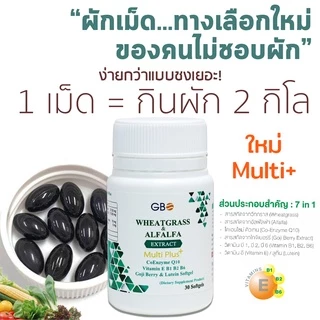 ผักเม็ดเสริมภูมิ Wheatgrass & Alfalfa Extract Plus Q10