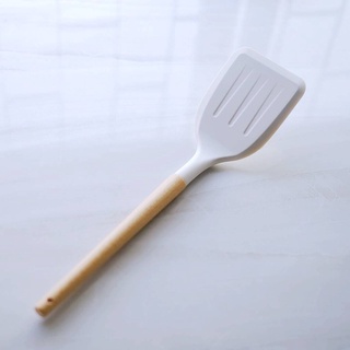 Omocha - White silicone spatula ตะหลิวซิลิโคน