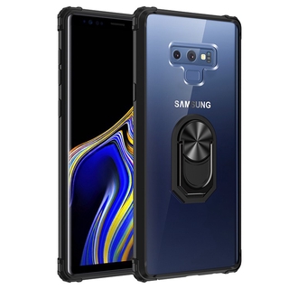 เคสโทรศัพท์ ฝาหลังโปร่งใส พร้อมที่วาง สำหรับ Samsung S8 S9 Plus / Note 8 Note 9