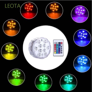 Leota ไฟ LED ใต้น้ำ หลากสีสัน สำหรับตกแต่งน้ำพุ สระว่ายน้ำ