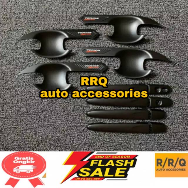 HITAM terios handle 2018 สีดําด้านนอก terios 2018 สีดําด้านนอก handle terios สีดําเต็มแพ็คเกจล่าสุด 