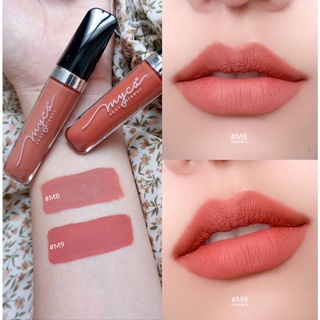 SET GLOSS MYCA M8+M9 (เซ็ตคู่ 2 ชิ้น) กลอสเนื้อแมท สีสันสวยงาม เนื้อสัมผัสนุ่ม เนียนละเอียด เกลี่ยง่าย กันน้ำ ติดทน