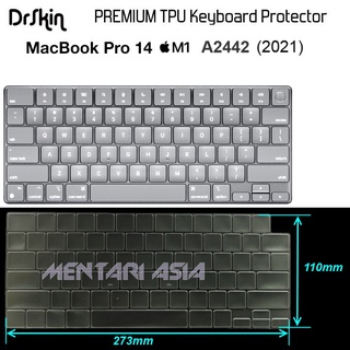 แผ่น TPU ป้องกันคีย์บอร์ด พรีเมี่ยม สําหรับ MacBook Pro 14 M1 A2442 2021 #1