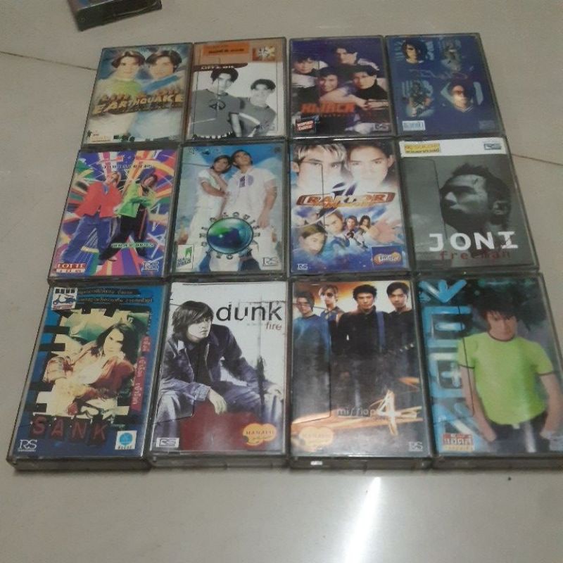 62เทปเพลงlift&oil,แร็พเตอร์,HIJACK,วงTWO outdoor,Joni&Louis,RAPTOR,แซ็งค์ /เข้าล็อค/DUNK/ พันกร/โดม 