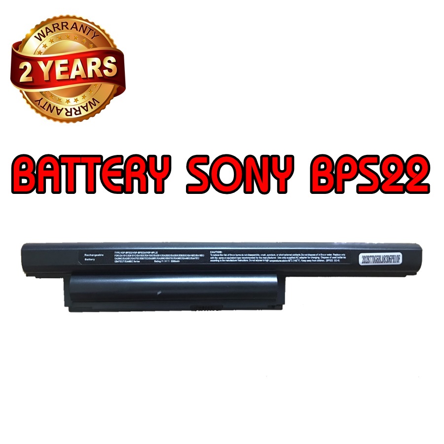 รับประกัน 2 ปี BATTERY SONY BPS22 แบตเตอรี่ โซนี่ VGP-BPS22 VGP-BPS22A VPC EA EB SERIES
