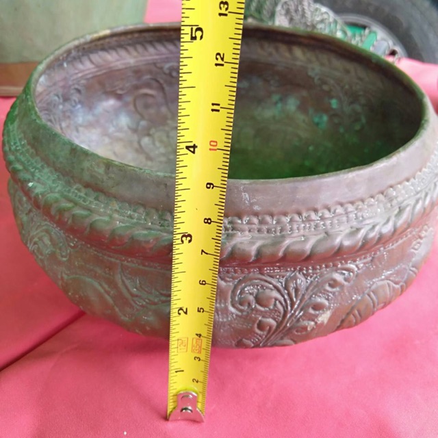 ขันทองเหลืองโบราณ ของเก่าสะสม