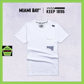 Miami Bay เสื้อคอกลม ชาย รุ่น Keep สีขาว