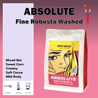 Coffee Hunter Roasters เมล็ดกาแฟคั่ว Absolute Fine Robusta Washed