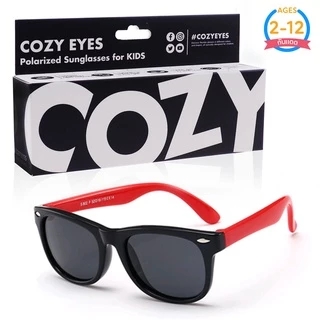 ✅ แว่นกันแดดเด็ก 2-12 ขวบ | COZY EYES เลนส์โพลาไรซ์ ป้องกันยูวี และแสงสะท้อนได้ 100% (แถมแผ่นทดสอบเลนส์ทุกกล่อง)
