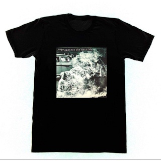 เสื้อยืดคอกลมcrew neckrage against the machine tshirt 62 shirt short sleeve sport oversize classic mens tee ของขวัญวันเ