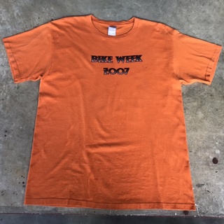 vtg.T-Shirt เสื้อ BIKE WEEK 2007 MYRTLE BEACH X.A MADE IN EL SALVADOR Sz.L 100% COTTON